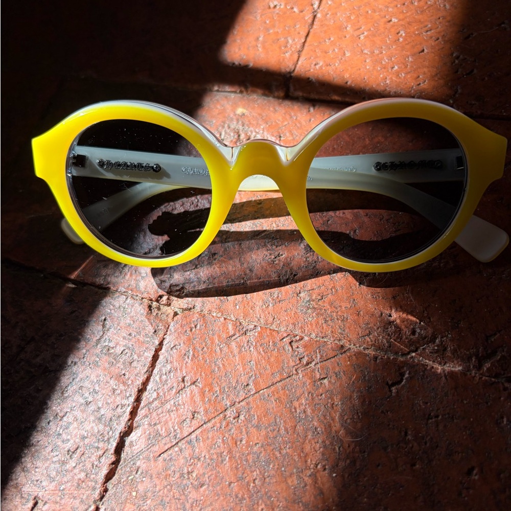 Chrome Hears Anita Ho Yellow Round Sunglasses